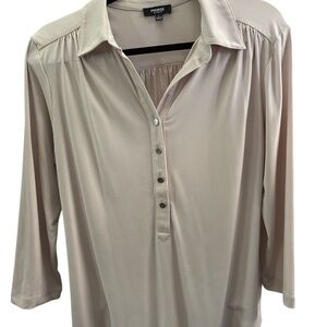 Premise Light Beige Button-Down Shirt
